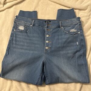 Express High Rise Light Blue Women's Jeans